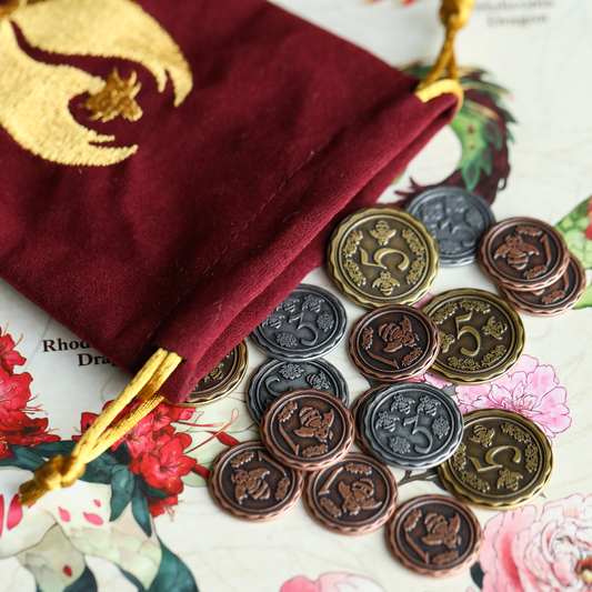 Botany Floral Dragons: Metal Coins (Preorder - Ships December 2026)
