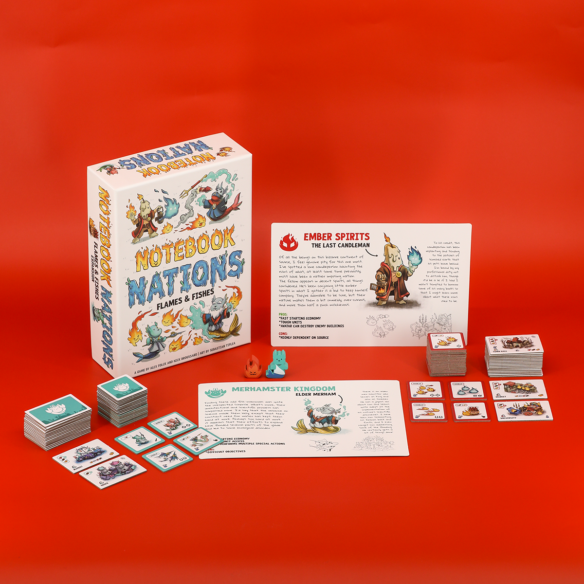 Notebook Nations: Flames and Fishes Expansion (Pre-order - Ships August 2026)